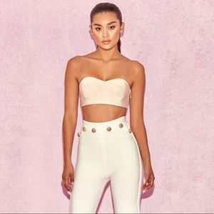 House of CB | Bardot high-waist bandage trousers
